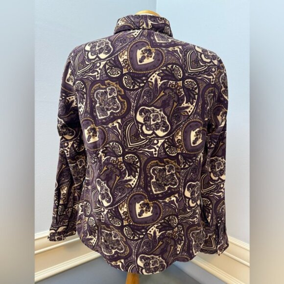 90s vintage Rich Paisley Patterned Shirt - Picture 4 of 11